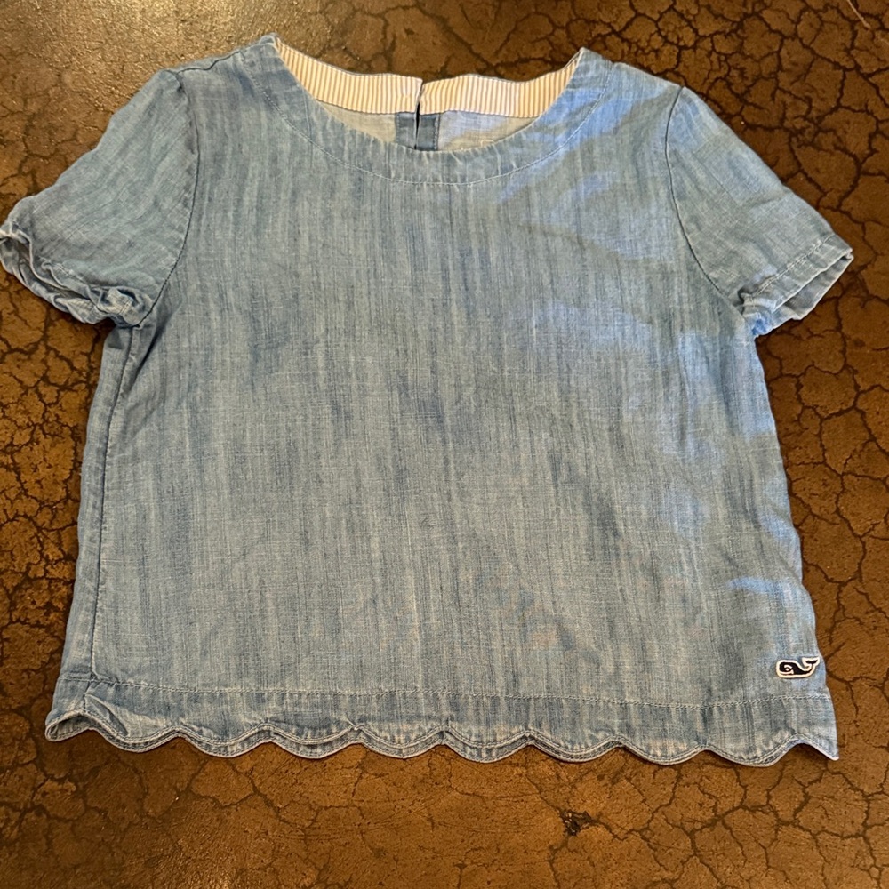 Vineyard Vines Light Blue Kids Blouse